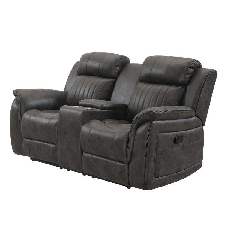 Causeuse inclinable gris Steban