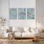 Cherry Blossom Branches Canvas Wrapped Wall Art, Oil Painting Print (Set of 3)-735025327