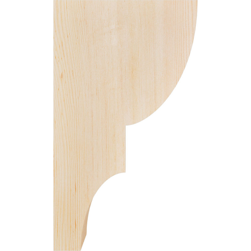 Corbeau Ridgewood, H 20 po x l 3,5 po x P 12 po, Sapin de Douglas, Lisse