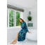 100% Cotton Mid-Calf Bathrobe with Pockets-75051841