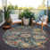 Machine Washable Indoor/Outdoor Chayden ACN1101 Navy Rug