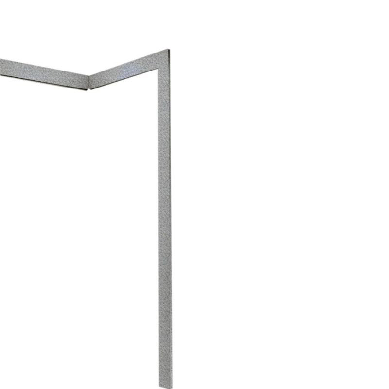 Solid Surface Shower Trim Kit, Gray Granite