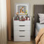 Élégante coiffeuse 3 en 1 avec bureau en verre, tabouret de maquillage, rangement interne, miroir compact pour meuble de chambre à coucher, rangement-1237785395