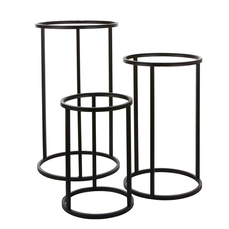 Emberton Plant Stand - Set of 3, Black