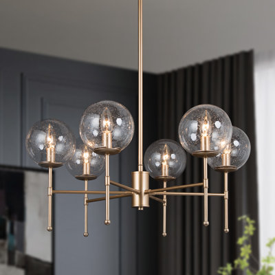 Ledger 6 - Light Shaded Classic Chandelier