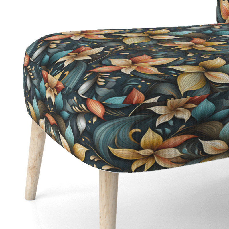 Mindful Contemplation Mediation I - Chaise d'appoint rembourrée Cottage