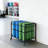 Rolling Yoga Mat Storage Cart With Wheels, Metal Workout Equipment Organizer