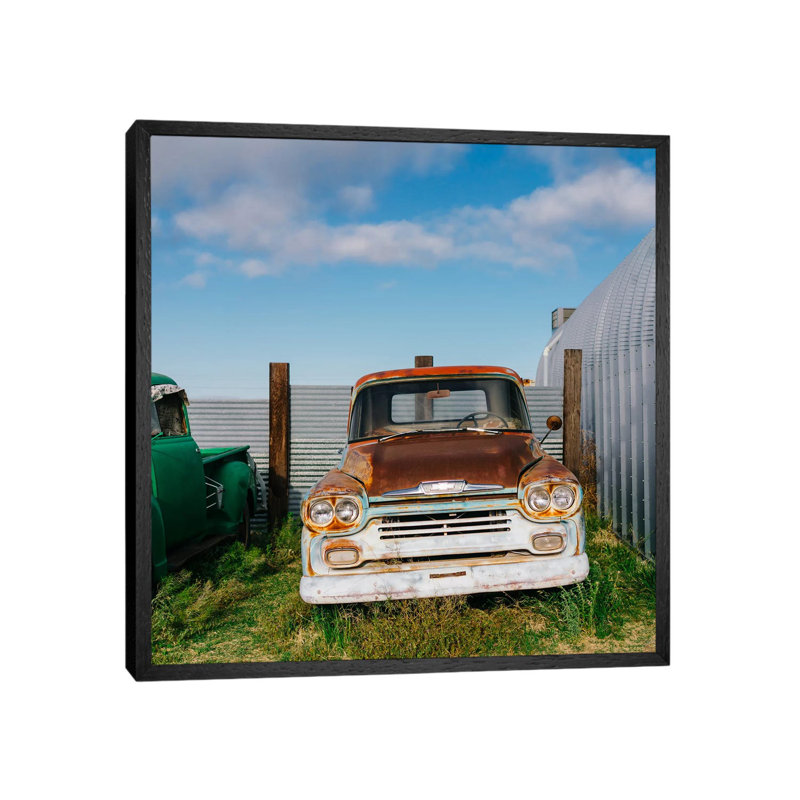 Marfa Ride II by Bethany Young - Print on Canvas, 45.72cm H x 45.72cm W x 3.81cm D, Black Framed