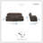Jannali 84.5" Modern & Contemporary Polished Microfiber Manual Double Reclining Sofa with Tab Pull Motion & Removable Seat Backs-1088863323