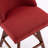 Counter Height Swivel Barstools, 26'' H Seat Height Upholstered Bar Stools Set Of 2, Fabric In Wine Red-717139969