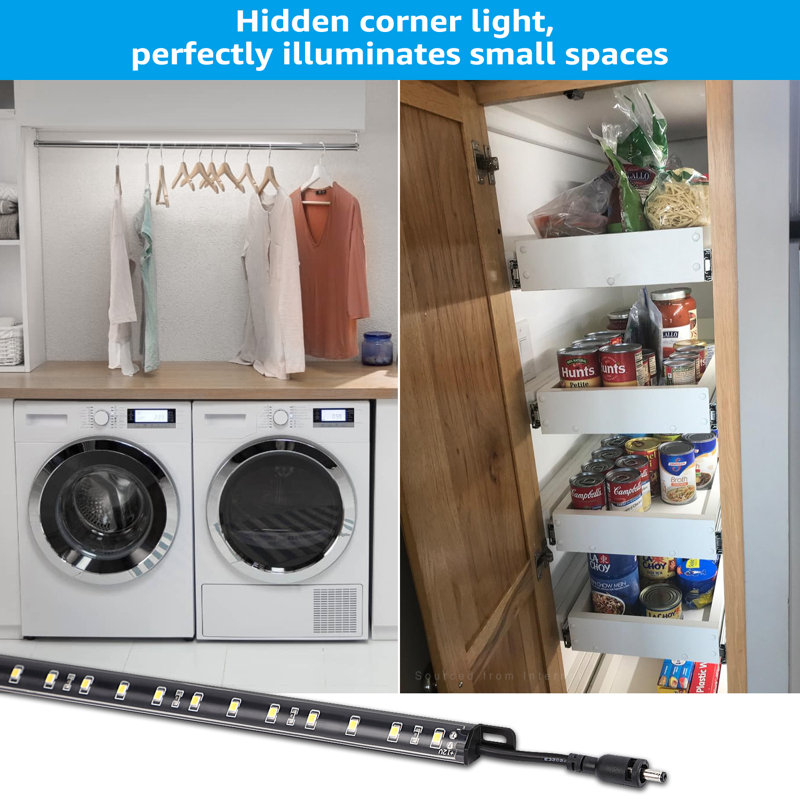 Led Safe Lighting Kit, 12 Inch Linkable Light Bars Motion Sensor, 5000k Daylight, For Under Cabinet, 5000K