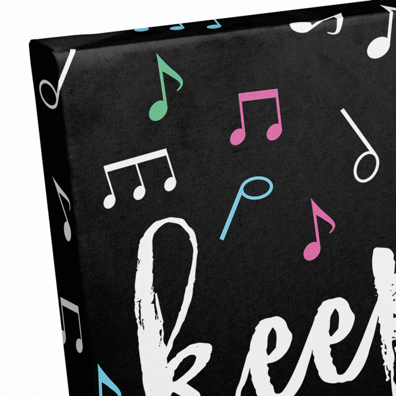 «Keep On Singing», art sur toile tendue, H 14 po x l 11 po x P 1,25 po