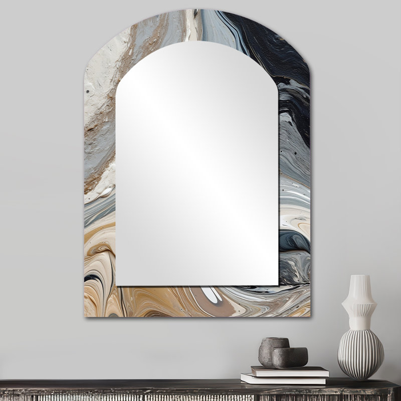 Symphonie murale gris et turquoise, 34 po x 25 po