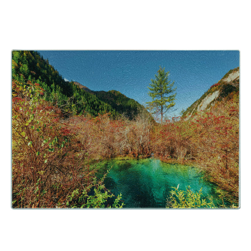 Planche à découper en verre trempé Ambesonne