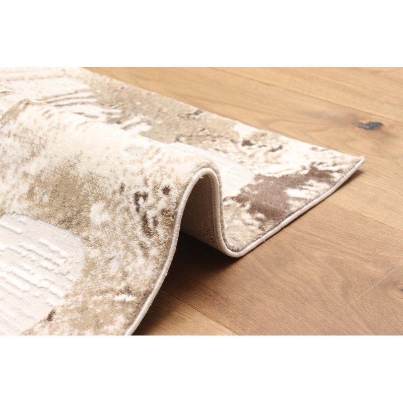 Rawles Tan Rug, Rectangle 5' x 8'