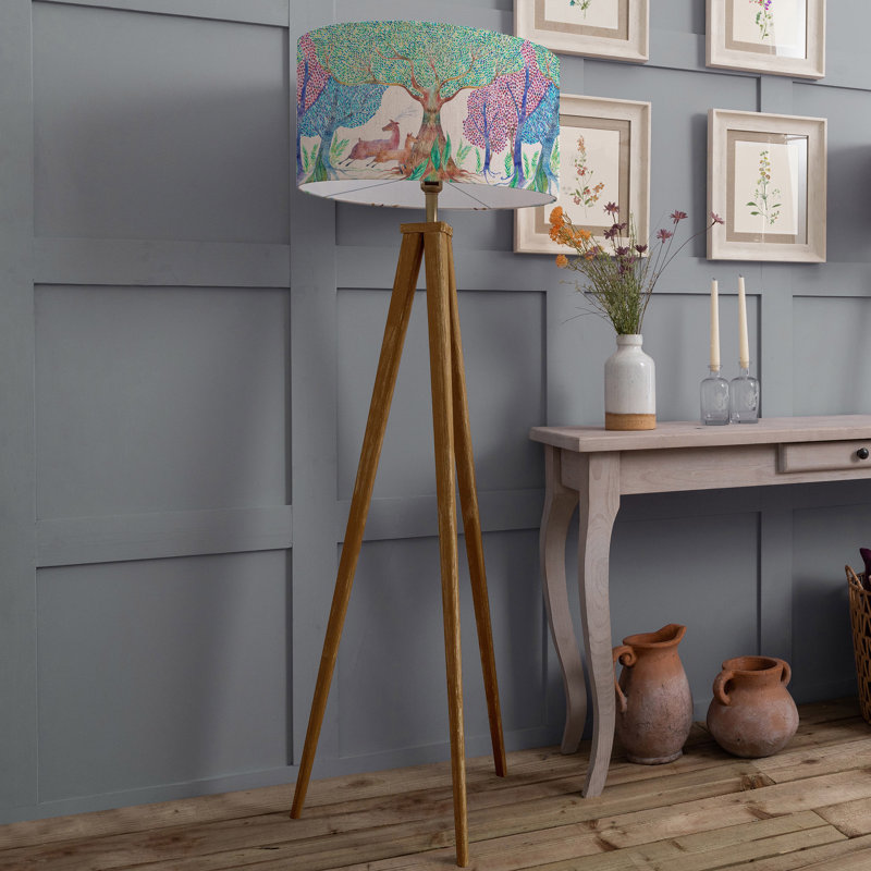 Aratus 158cm Brushed Tripod Floor Lamp