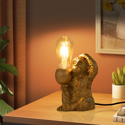 Modern Monkey Table Light Retro Resin Light Fixture