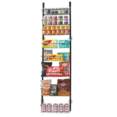 9-Tier Over the Door Pantry Organizer Hanging Storage Rack Adjustable Kitchen