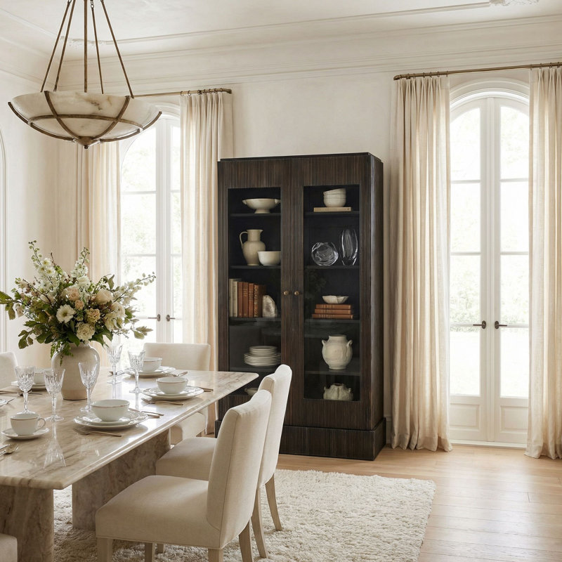 Noho Solid Wood China Cabinet