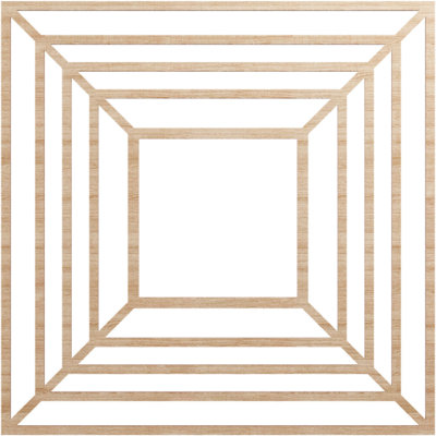 Médaillon de plafond en bois Raven