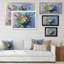 Nature morte pleine Marguerite Bouquet - reproduction de cadre flottant sur toile-908072724-908072725