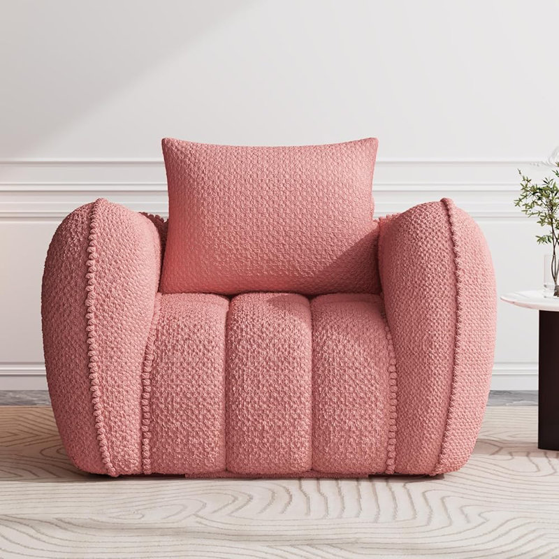 Fauteuil à billes surdimensionné simple Pumpkin Design, Rose
