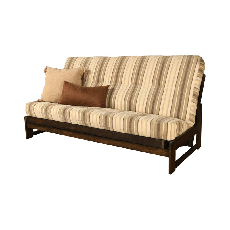 Stratford Full / Double 74'' Upholstered Convertible Sofa, Parma Gray Polyester