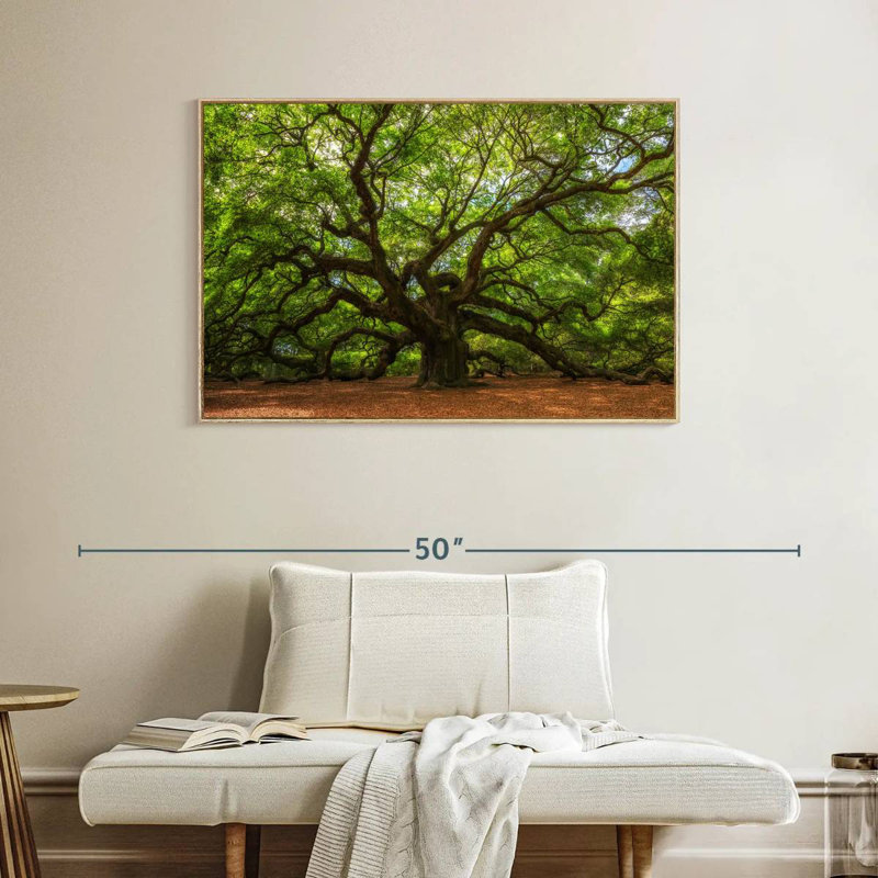 Chêne, Cadre flottant en bois naturel, 40 po x 27 po
