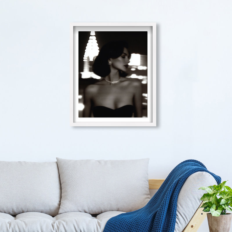 Shadow Queen III Print by Oliver Gal, 21.5" H x 17.5" W, White Shadowbox