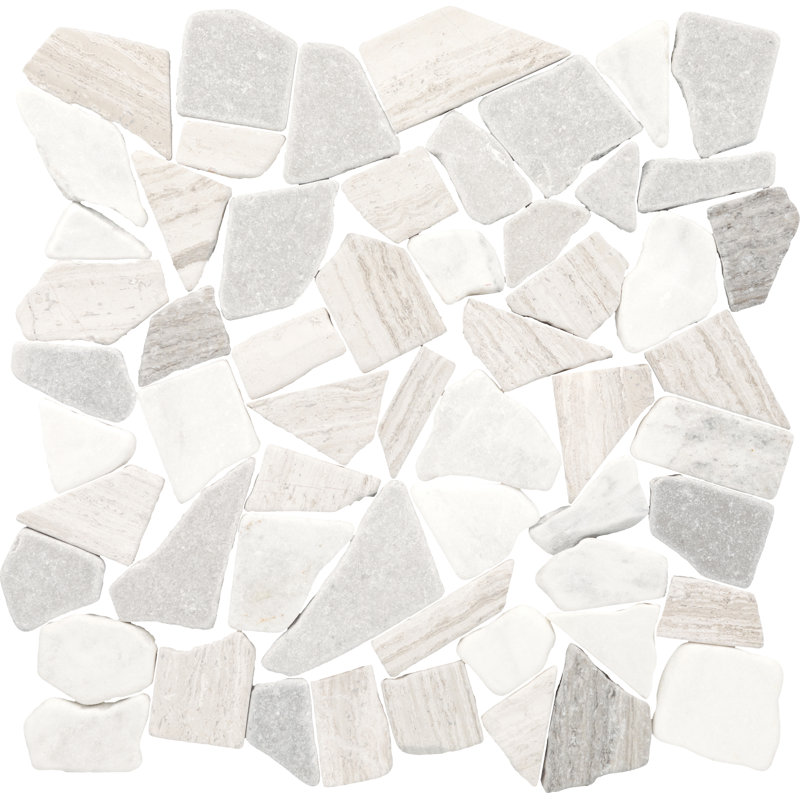 Presario 13" x 13" Natural Stone Random Mosaic Wall Tile
