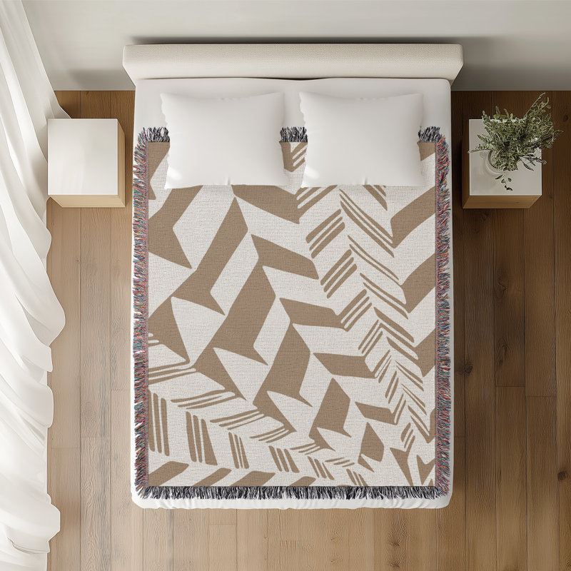 Jeté en coton Kafi, 50 x 70, Beige