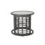 Table d'appoint exquise grise, P 18,11 po x l 16,28 po, table d'une hauteur de 11,66 lb, profondeur, largeur, lb, porte-gobelet-749093092