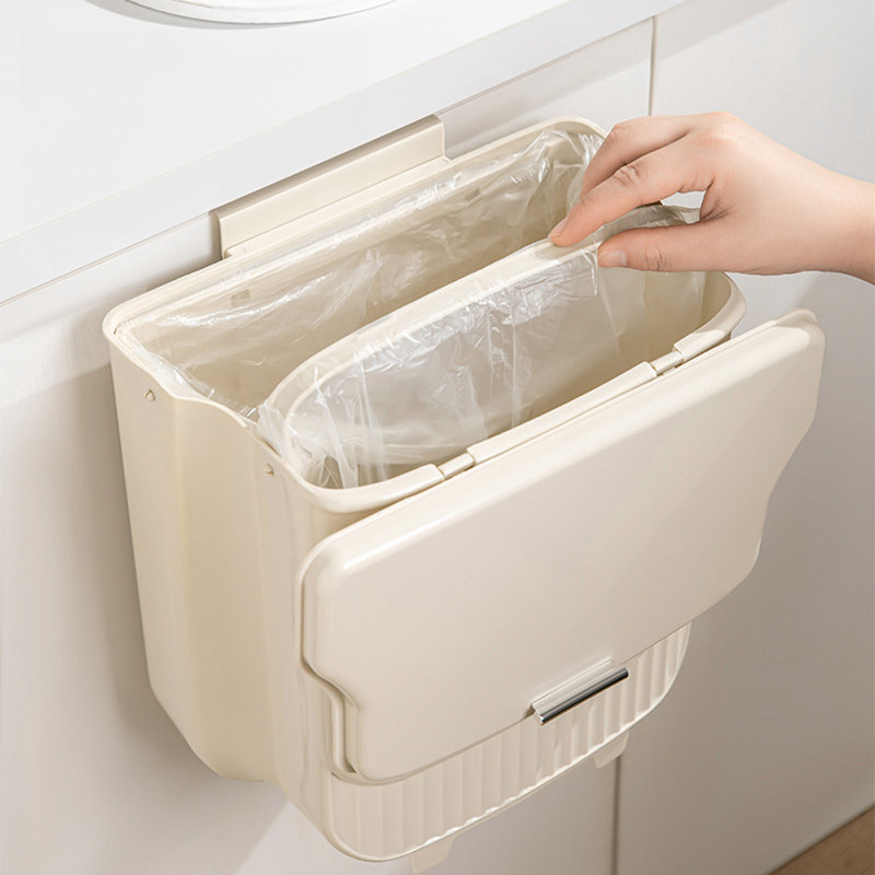 Plastic Open Kitchen Trash Can - 12L