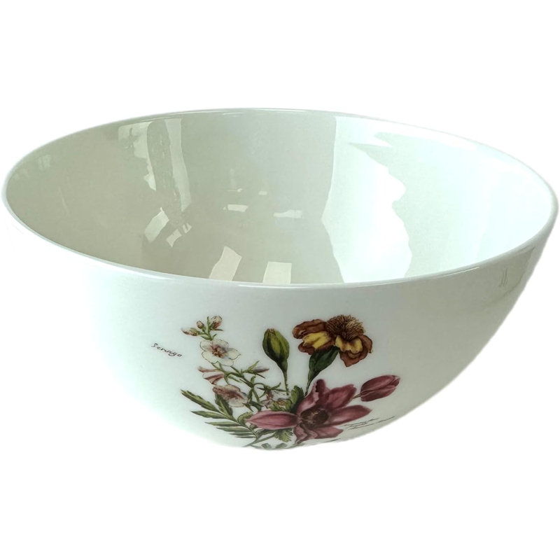 Bol en porcelaine de qualité Victoria Bella, 100 oz (9,75 po). Très grand bol à salade, bol pour salade, soupe, pâtes et dîner