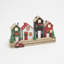 Charming 10.75 Inch Battery-Operated Lighted Row House Countdown Calendar With Timer
