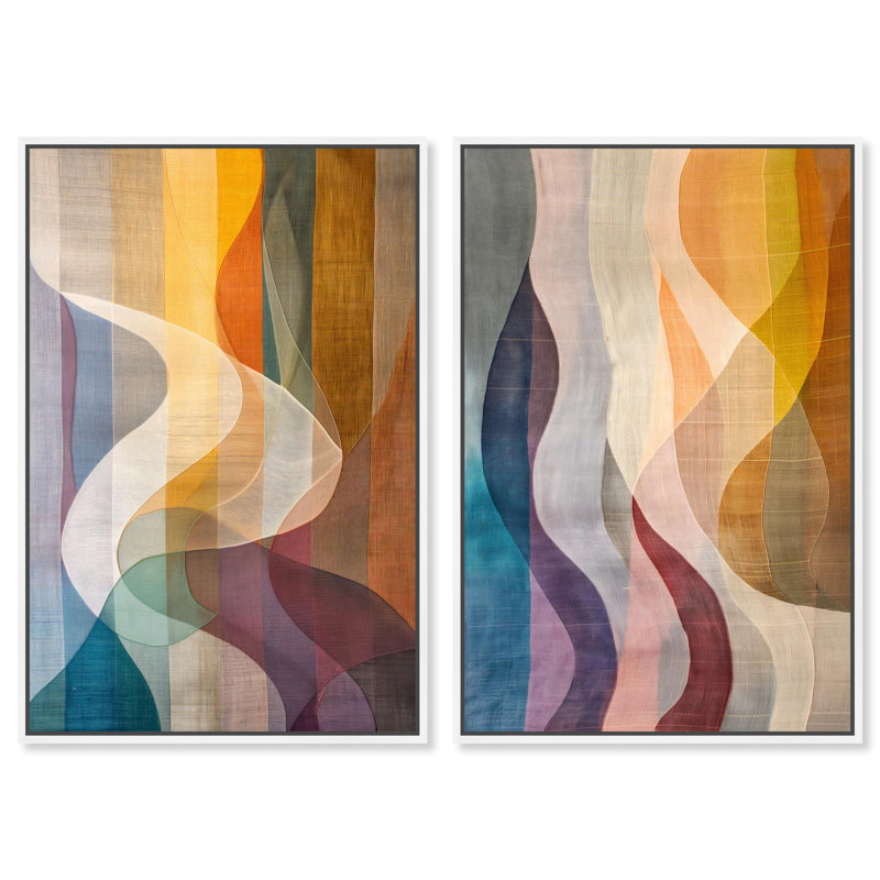 «Lucid Flow», reproduction d'art sur toile par Art Remedy, cadre blanc, 30 x 45, 46" H x 31" W, White Frame