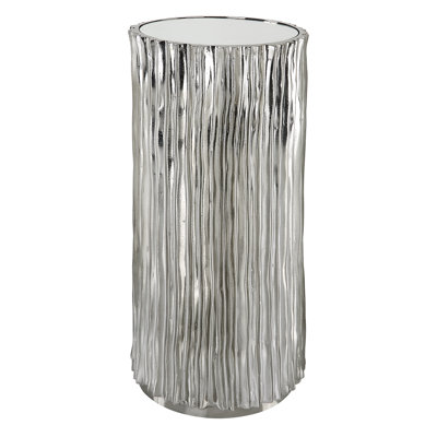 Binni Mirrored Glass Tray Top End Table