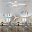 Ventilateur de plafond intelligent encastré à 3 pales 48 "avec lumière-1126025821-1126025820