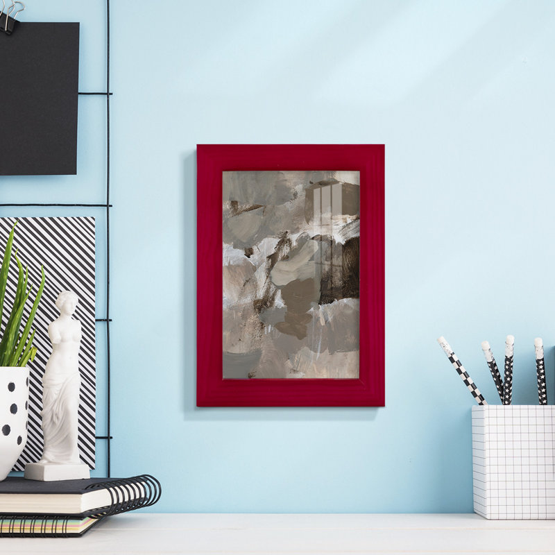 «Coffee II», reproduction d'art encadrée, Rouge, H 6 po x l 4 po x P 1 po