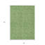 Tapis intérieur / extérieur vert et ivoire lavable 8 pi x 10 pi