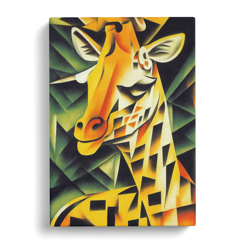 Smiling Giraffe - Wrapped Canvas, 76cm H x 50cm W x 3cm D