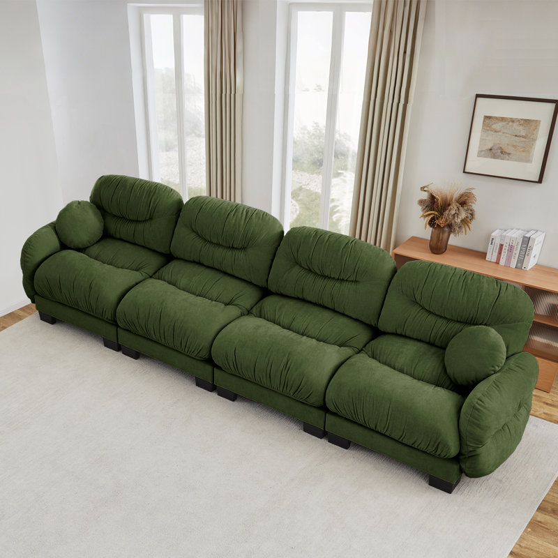 Canapés modulaires à compression, chenille 4 places pour maison familiale moderne