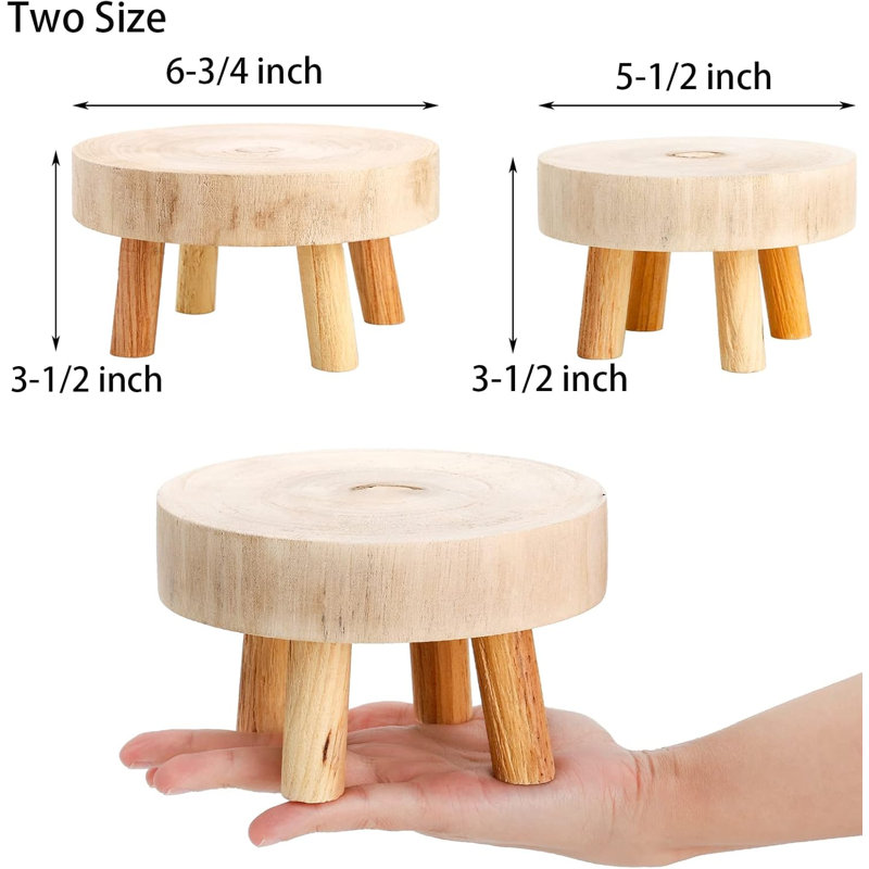 Ensemble de 2 mini présentoirs en bois