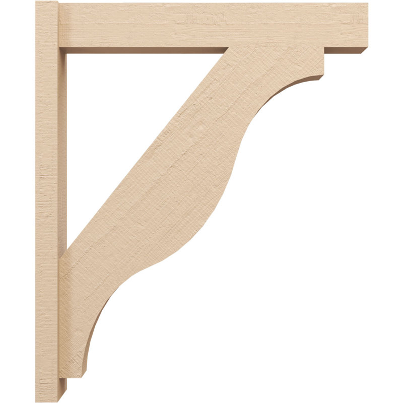 Bois de cèdre brut Funston Block TimberThane Perspector, brun clair apprêté, H 36 po x l 6 po x P 30 po