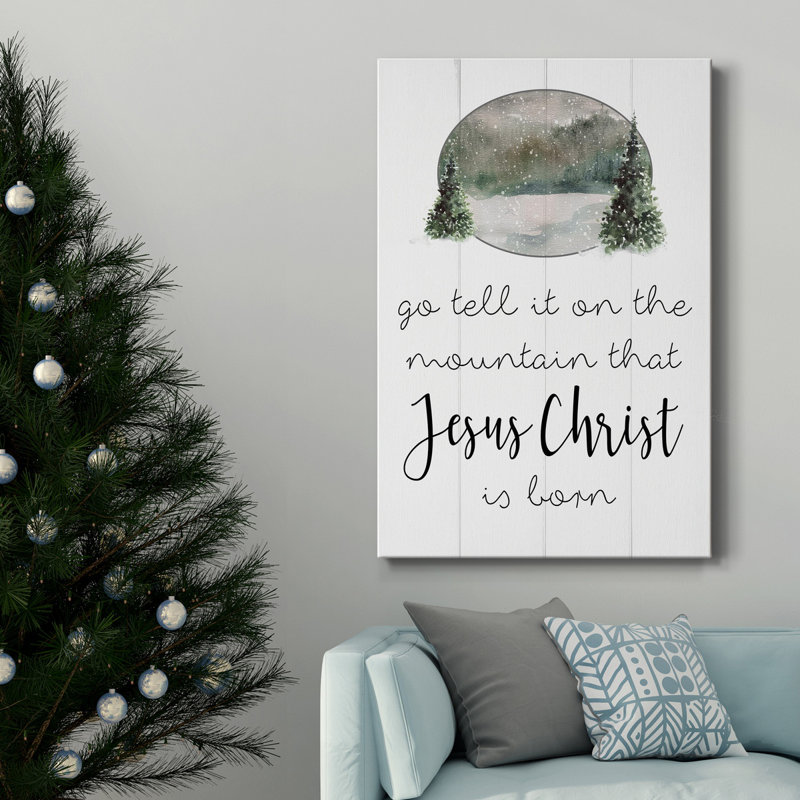 " Jesus Christ Is Born ", 18" H x 12" W x 1" D