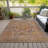 Machine Washable Indoor/Outdoor Xhevrie Paprika Rug-1980580107