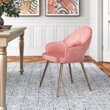 Linkoski 17.91'' H Velvet Upholstered Armchair