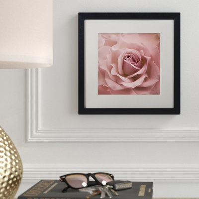 Misty Rose Pink Rose by Cora Niele - Single Picture Frame Print on Canvas