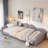 Gagalis Upholstered  Daybed With Cloud-shaped Backrest-1161611360-1161611372