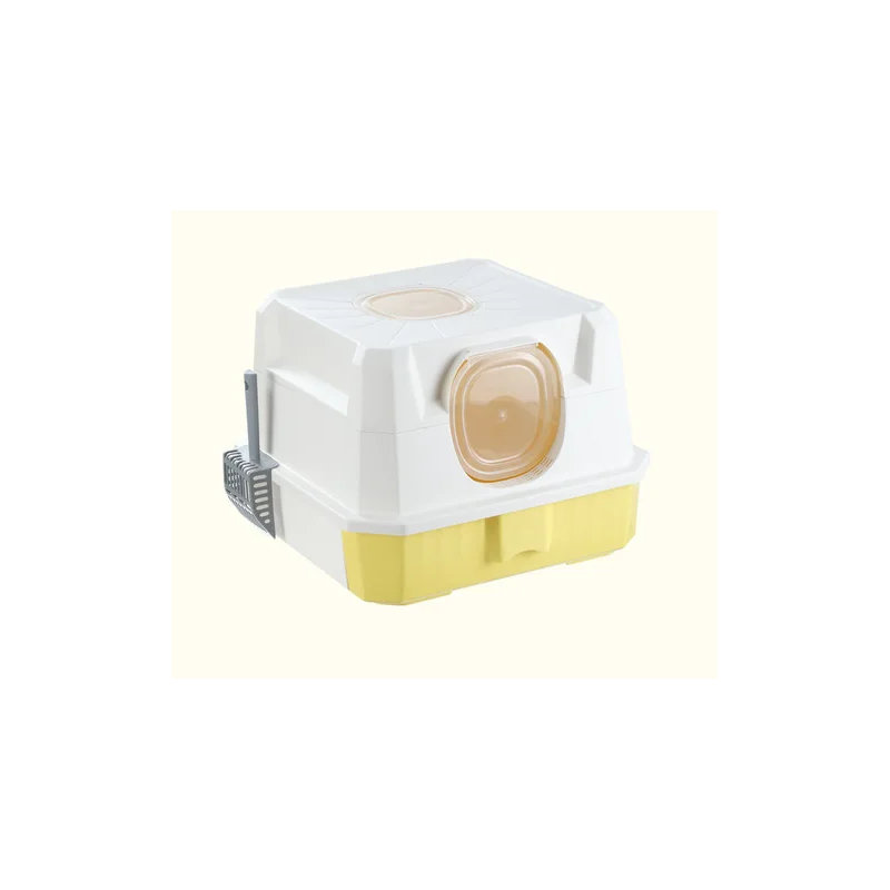 Gower Plastic with Scoop, White/Yellow
